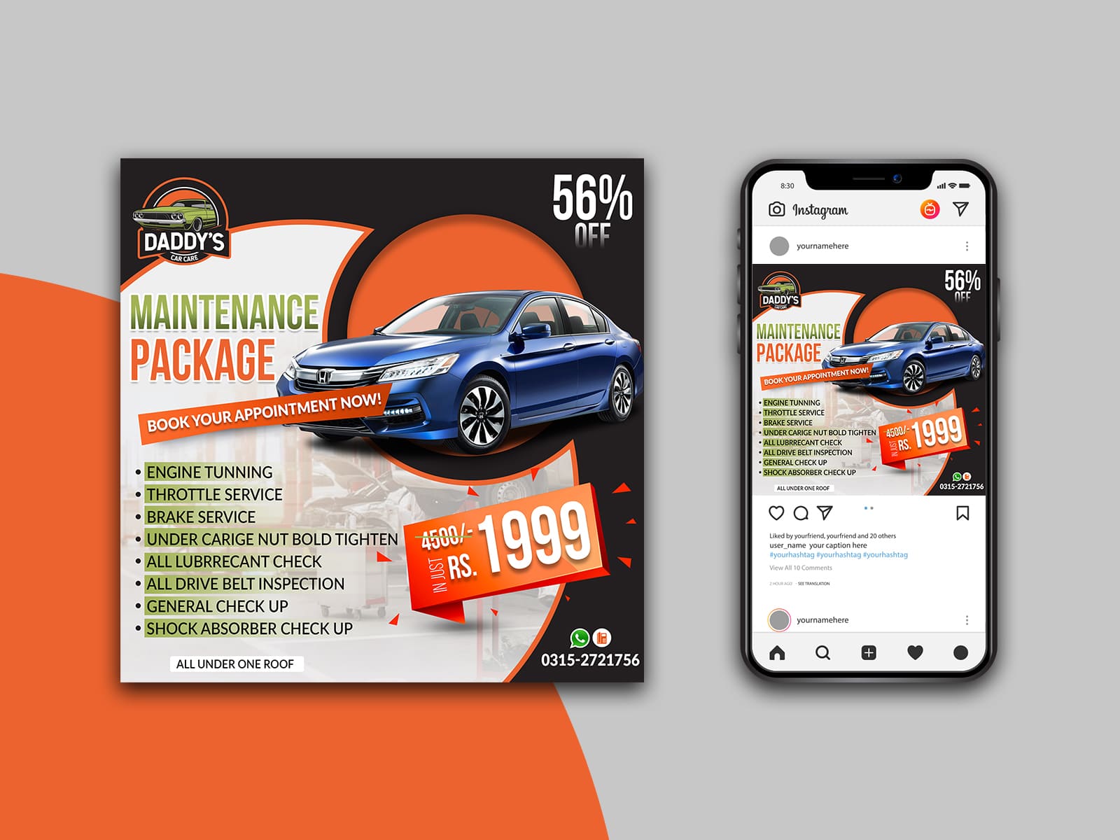 Adobe Photoshop Social Media Post Design Spain