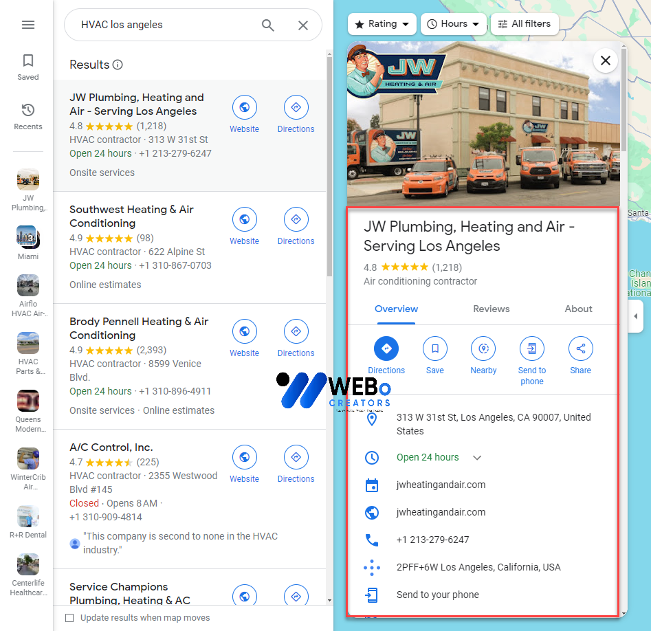 Yelp map listing services in Spain for local business visibility and customer discovery