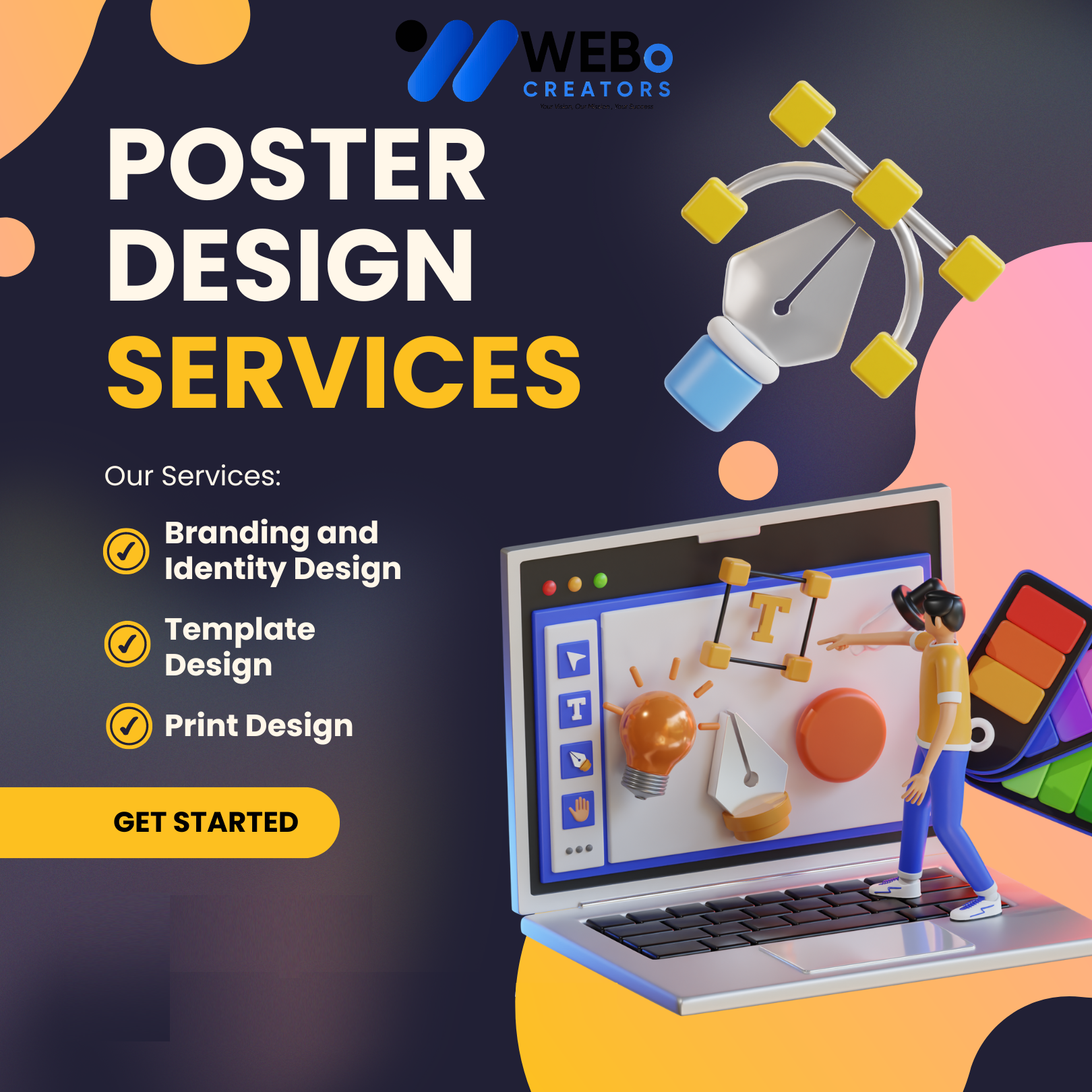 Poster Design Service | Get Powerful Advertising Poster in Spain for Business and Events